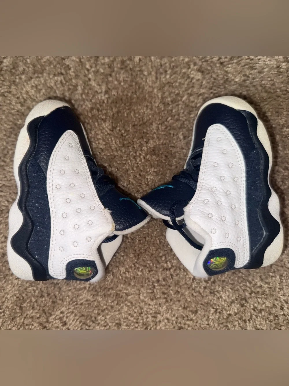 Nike Air Jordan 13 Retro Obsidian Navy Blue White Toddler Size 6C